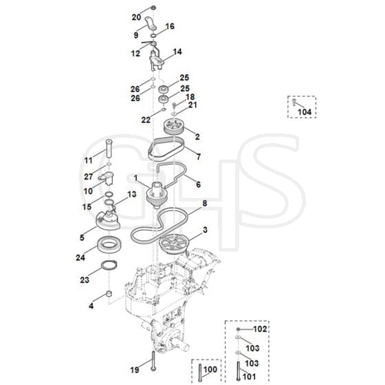 Viking HB585.0 - Drive - Parts Diagram