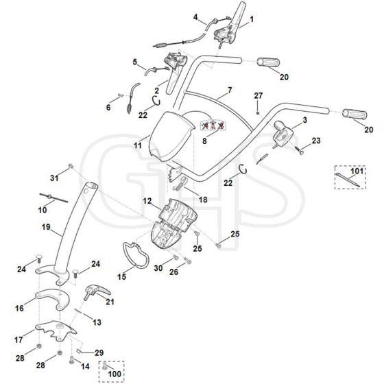 Viking HB585.0 - Handle - Parts Diagram