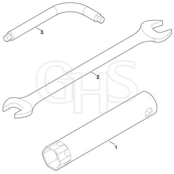 Viking HB585.0 - Tools - Parts Diagram