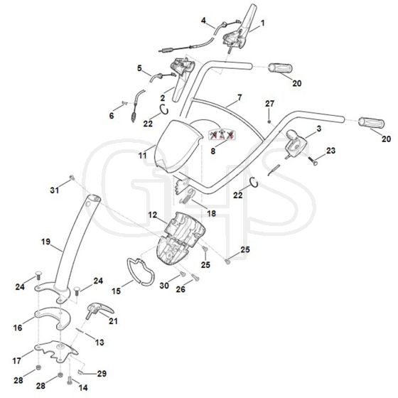 Viking HB685.0 - Handle - Parts Diagram