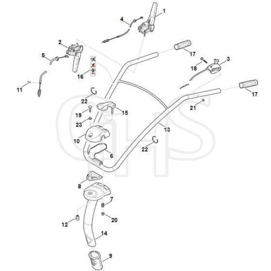 Viking HB685.1 - Handle - Parts Diagram