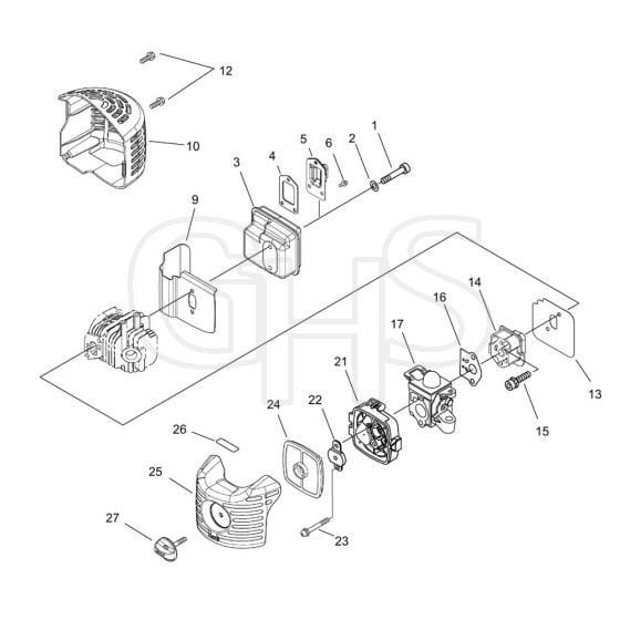 Air Cleaner, Carburettor, Muffler