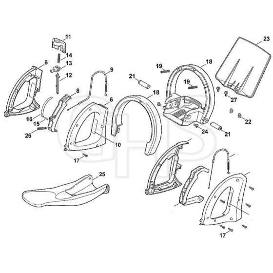 Viking HE700 - Controls - Parts Diagram