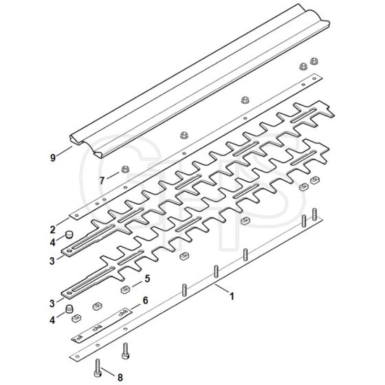 Viking HEL700 - Cutter Bar - Parts Diagram