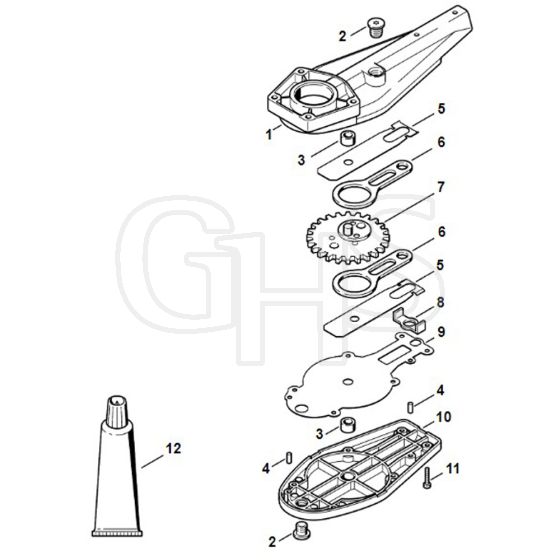 Viking HG900 - Gear Housing - Parts Diagram