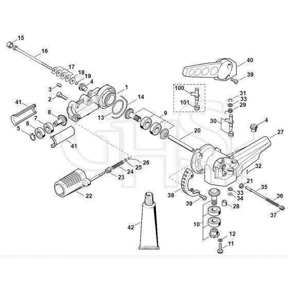 Viking HG945 - Gear Head - Parts Diagram