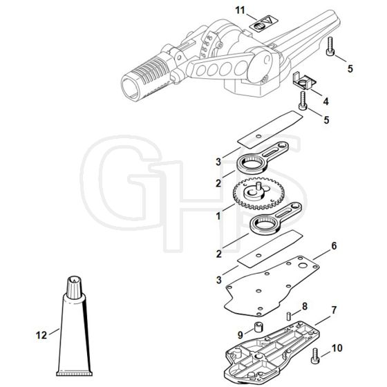 Viking HG945 - Gear Housing - Parts Diagram