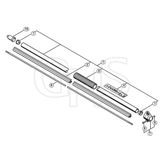 Genuine Stihl HL100 / M - Drive Tube Assembly HL 100