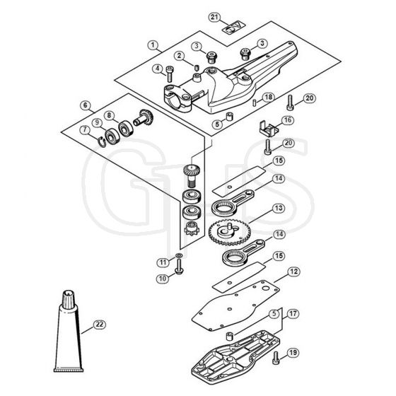 Genuine Stihl HL100 / O - Gear head 0°