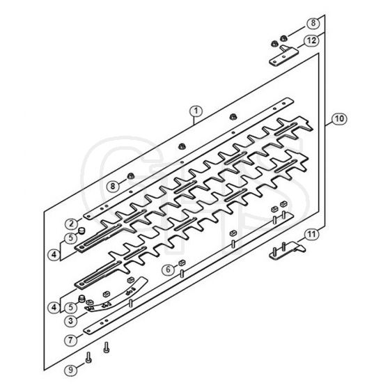 Genuine Stihl HL100 / V - Blade 0°, 30°, 0° - 90° (24.2005)