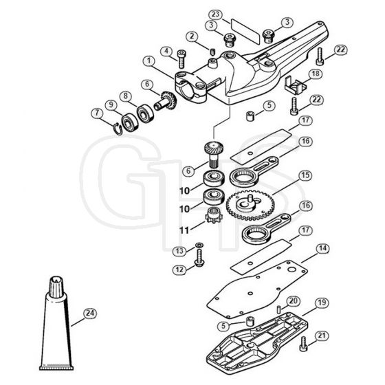 Genuine Stihl HL45 / P - Gear head 0°