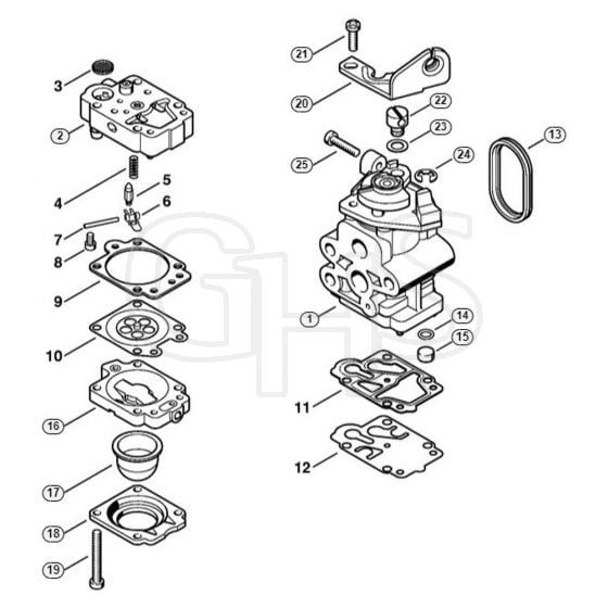 Genuine Stihl HL73 / H - Carburetor