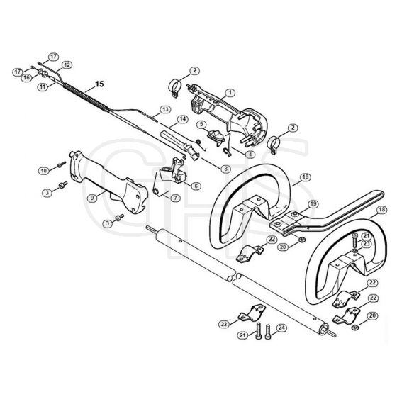 Genuine Stihl HL73 / J - Handle