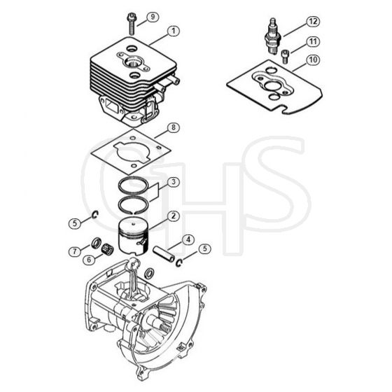 Genuine Stihl HL73 K / B - Cylinder