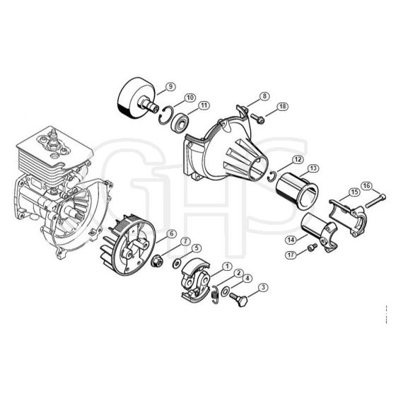 Genuine Stihl HL73 K / E - Clutch