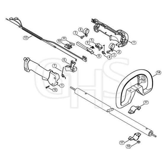 Genuine Stihl HL75 / L - Handle