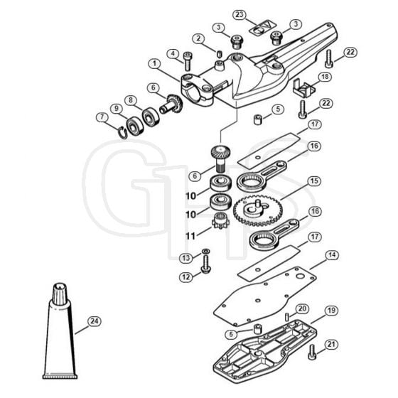 Genuine Stihl HL75 / O - Gear head 0°