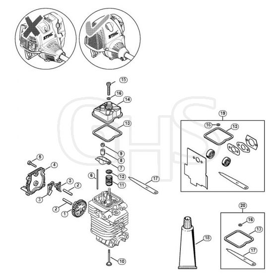 Genuine Stihl HL90 K / B - Valve timing gear