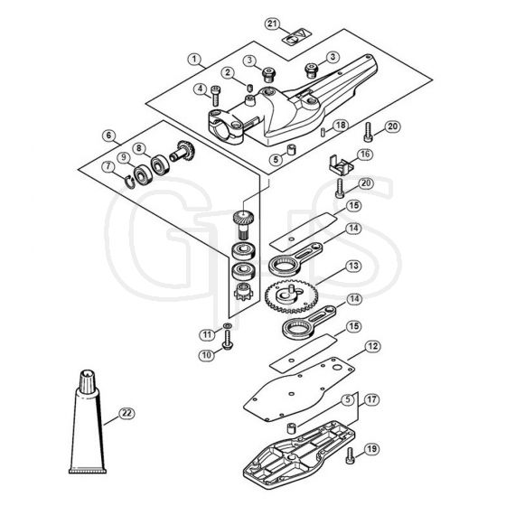 Genuine Stihl HL90 K / L - Gear head 0°