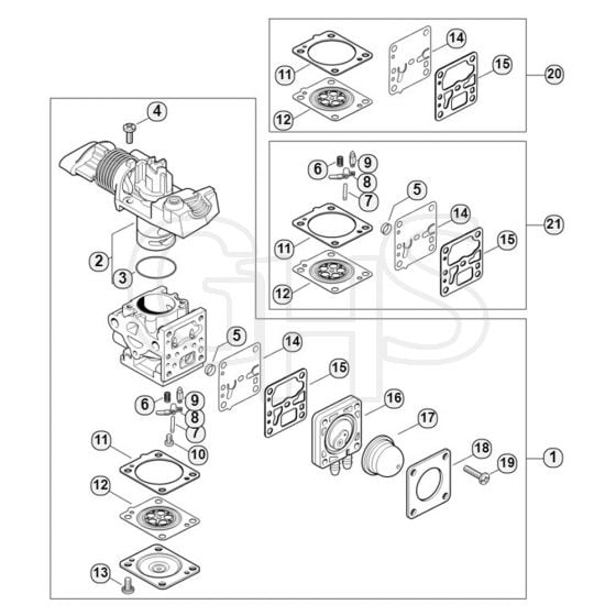 Genuine Stihl HL92 C-E / C - Carburettor 4149/02 from Serial Number 517128941