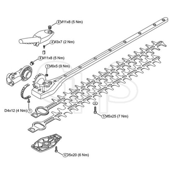 Genuine Stihl HL92 C-E / J - Tightening Torques