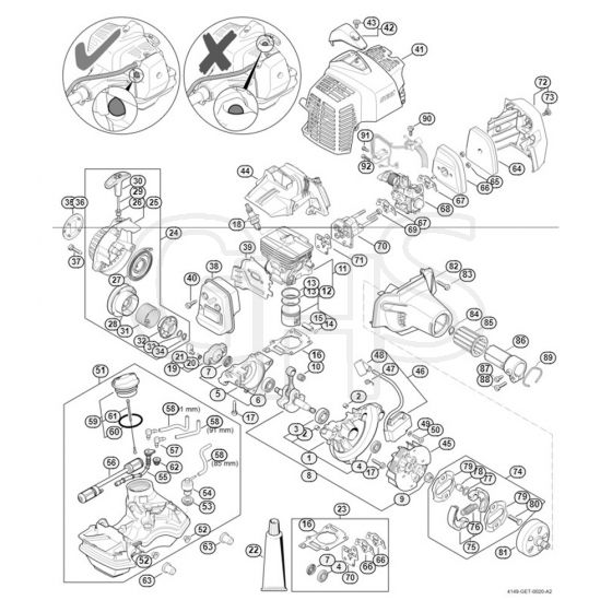 Genuine Stihl HL94 C-E / A - Engine from Serial Number 516140932