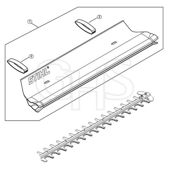 Genuine Stihl HLA65 / H - Catcher blade