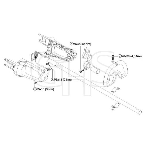 Genuine Stihl HLA65 / K - Tightening torques