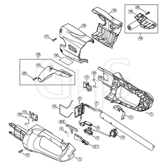 Genuine Stihl HLA85 / A - Handle Housing, Cover | GHS