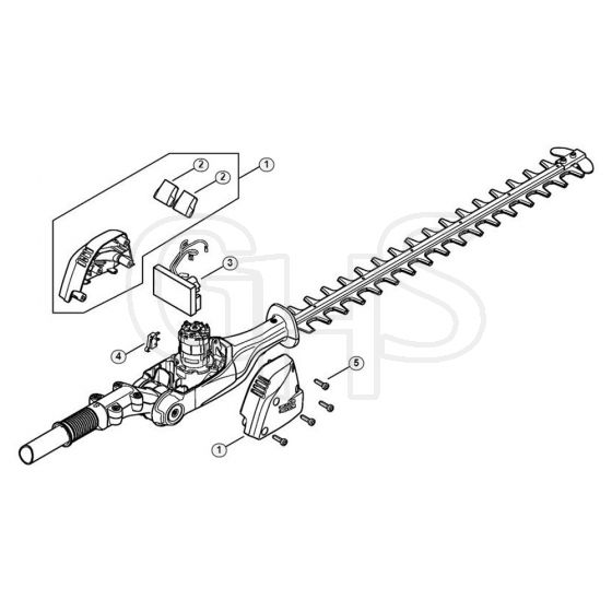 Genuine Stihl HLA85 / C - Motor Housing, Electronic Module