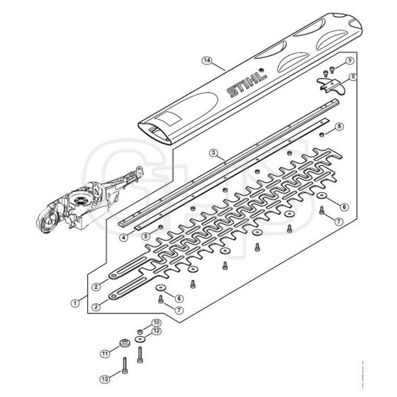 Genuine Stihl HLA85 / F - Cutter bar