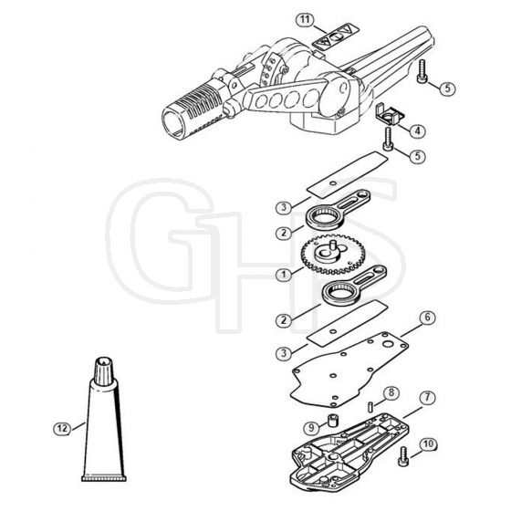 Genuine Stihl HLE71 / D - Blade Drive Gear, Adjustable Thru 125°