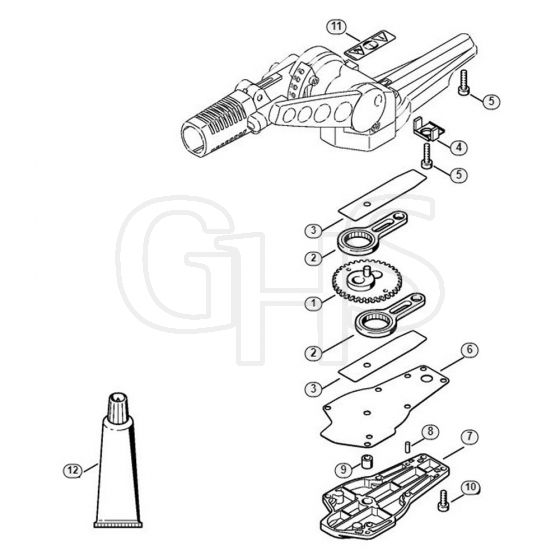 Genuine Stihl HLE71 K / D - Blade Drive Gear, Adjustable Thru 125°