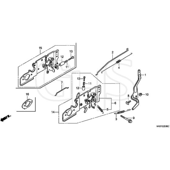 Honda HRG415C2 (IZY) - PDEE/A - MABF 1000001-1099999 Control Diagram