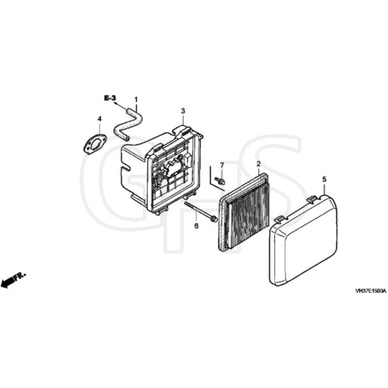 Honda HRG415C3 (IZY) - SDEE - MABF 1400001- Air Cleaner Diagram