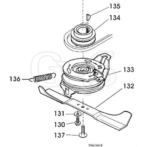 Honda HRG465CSX (1999) - SXI - MADF 8900001-8999999 Blade Assy Diagram