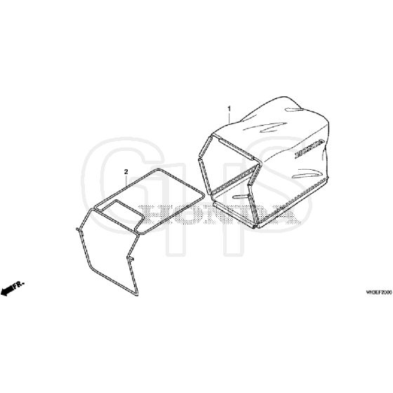 Honda HRG466C1 - SKEH -  Grass Bag Diagram