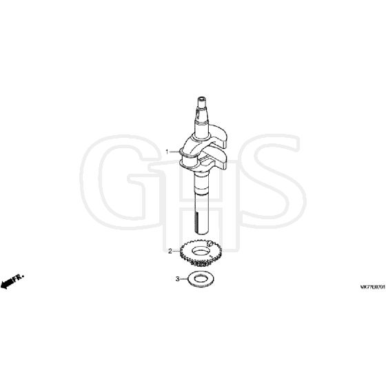 Honda HRX476C2 - VYEH -  Crankshaft Diagram