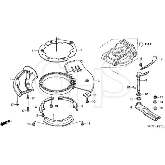 Honda HRX537C6 - HZEA -  Shutter Diagram