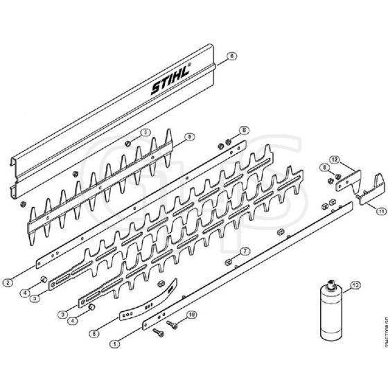 Genuine Stihl HS246 / B - HS 246 Blade | GHS