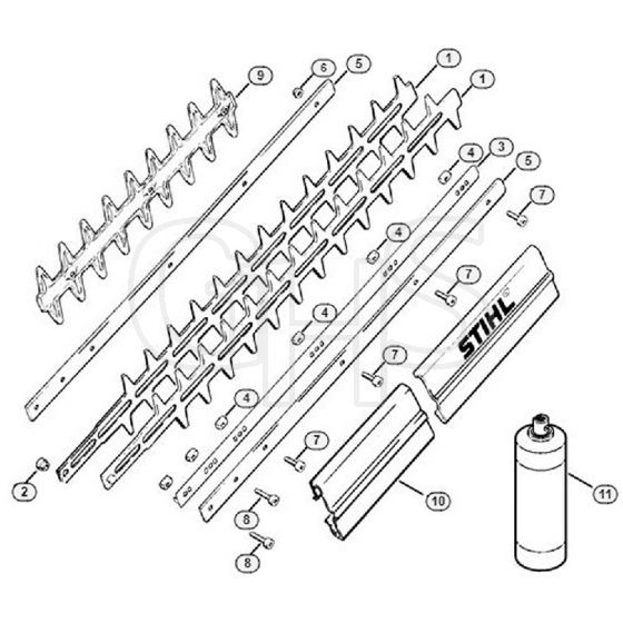 Genuine Stihl HS246 / C - HS 246 Blade