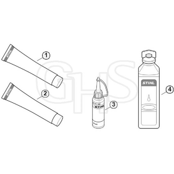 Genuine Stihl HS45 2-MIX / V - Miscellaneous Lubricants and Greases