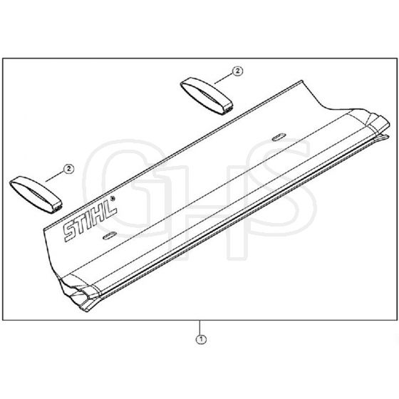 Genuine Stihl HS45 / T - Catcher blade