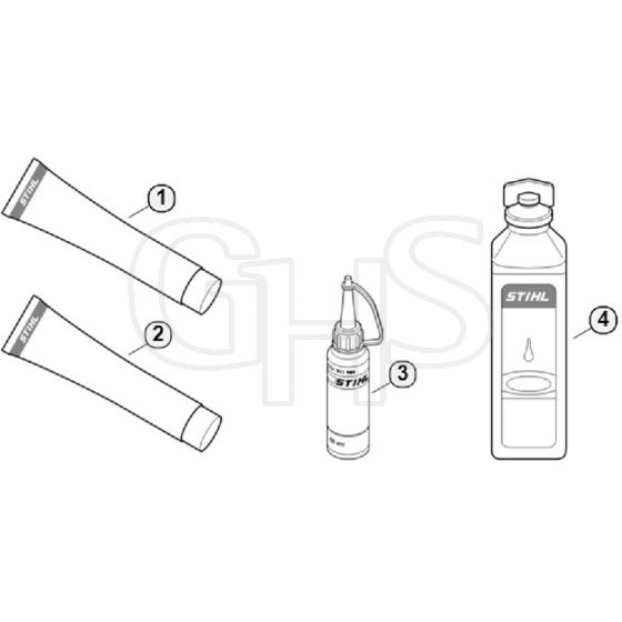 Genuine Stihl HS45 / V - Miscellaneous Lubricants and Greases