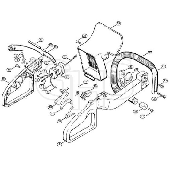 Genuine Stihl HS60 / F - Handle