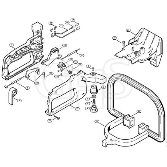 Genuine Stihl HS72 / H - Control handle HS 72