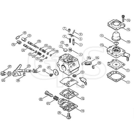 Genuine Stihl HS74 / E - Carburettor WT-329