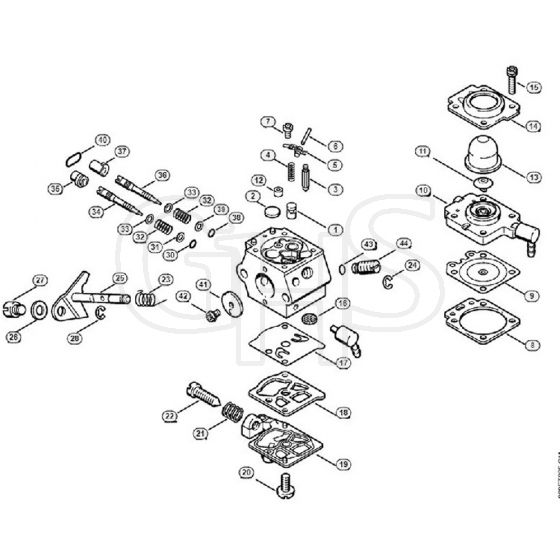 Genuine Stihl HS76 / E - Carburettor WT-329