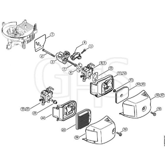 Genuine Stihl HS81 R / E - Air Filter