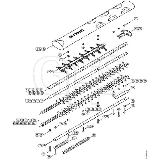 Genuine Stihl HS81 RC-E / N - Cutter Bar HS 81